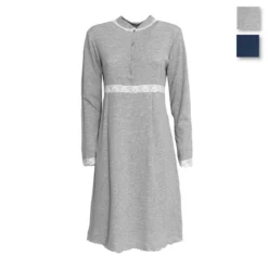 Camicia Da Notte Gianna Di Toscana Lingerie In Cotone Z351