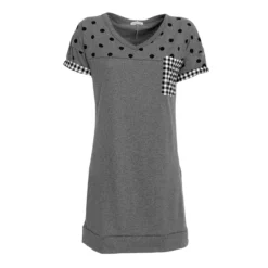 Camicia Da Notte Estiva Character In Cotone P1046 U349 -Articoli Per La Casa camicia da notte character mezza manica p1046 grigio medio