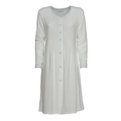 Camicia Da Notte Aperta Viareggio Di Toscana Lingerie Viscosa R868 -Articoli Per La Casa camicia da notte donna viareggio di toscana lingerie invernale in viscosa cielo