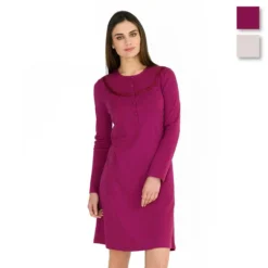 Camicia Da Notte Linclalor In Caldo Cotone 91097 - Fino Alla Tg 58 T795