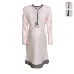 Canotta Gestante Mammain Camicia Da Notte Con Stelline 5239 U329