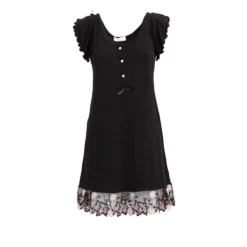 Camicia Da Notte Silvia Di Toscana Lingerie In Viscosa S770 -Articoli Per La Casa camicia da notte toscana lingerie silvia in viscosa nero
