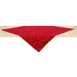 Centrotavola Natalizio Star In Puro Cotone 90x90 Cm X070