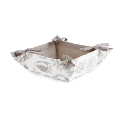 Cestino Portapane Coralli Con Laccetti W755 -Articoli Per La Casa cestino portapane coralli con laccetti tortora 1