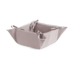 Cestino Portapane Merlene Con Laccetti W758 -Articoli Per La Casa cestino portapane merlene con laccetti beige 1