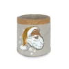 Cestino Portapane Natalizio Siberie Santa Claus In Puro Cotone X098