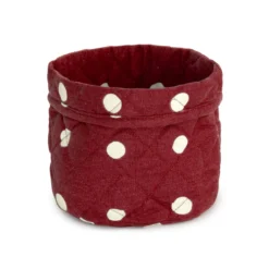 Cestino Portapane Pop Pois In Puro Cotone V941 13 Cestino Portapane Pop Pois In Puro Cotone V941 -Articoli Per La Casa cestino portapane pop pois in puro cotone bordeaux 1