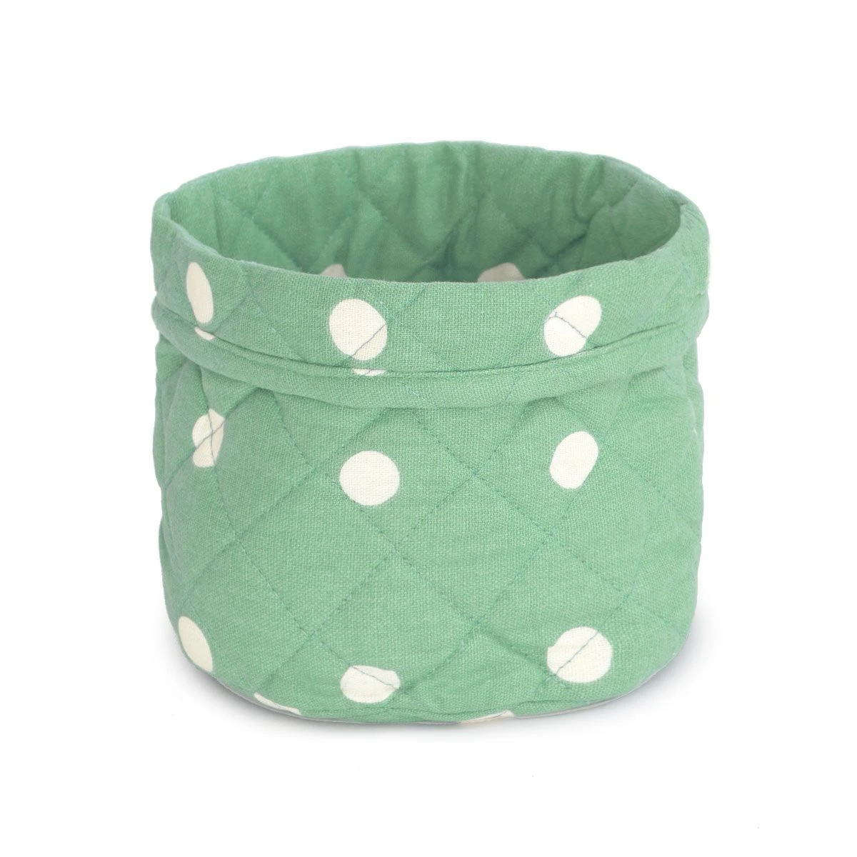 Cestino Portapane Pop Pois In Puro Cotone V941 2 Cestino Portapane Pop Pois In Puro Cotone V941 - immagine 2