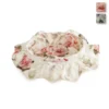 Cestino Portapane Rose In Cotone Con Pizzo Y805