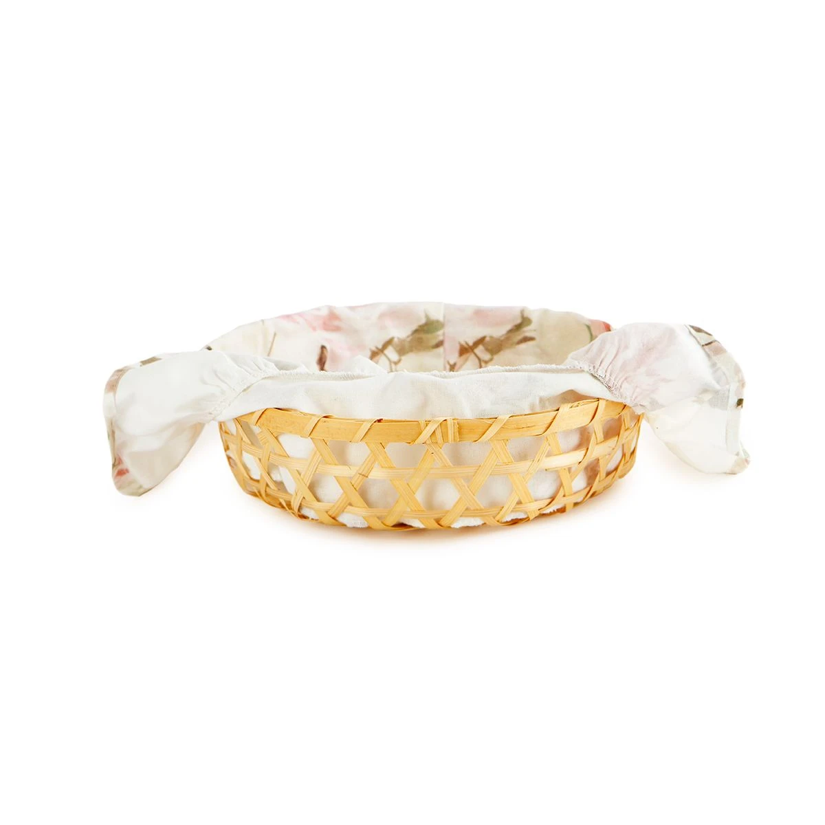 Cestino Portapane Rose In Cotone Con Pizzo Y805 3 Cestino Portapane Rose In Cotone Con Pizzo Y805 - immagine 3