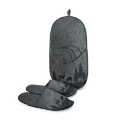 Articoli Per La Casa -Articoli Per La Casa ciabattone set family 4 paia montagna di daunex antracite 1