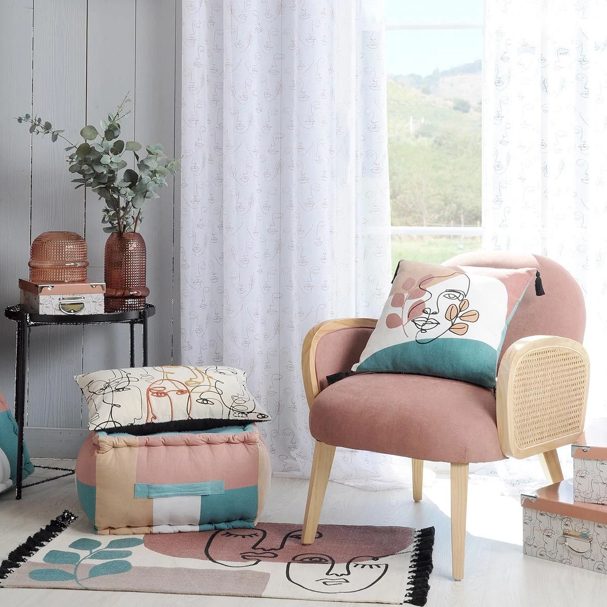 Cuscino Coprisedia Esquisse 40x40 Cm W659 4 Cuscino Coprisedia Esquisse 40x40 Cm W659 - immagine 4