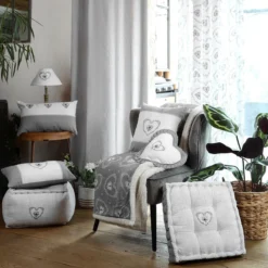 Tenda Arredo Coprente Pauline Con Borchie 140x260 Cm W670 -Articoli Per La Casa collezione pauline grigio 13