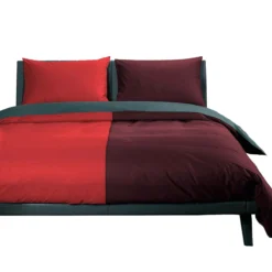 Completo Copripiumino Atlantic Di Caleffi Bicolore - Dimensioni Varie V588 -Articoli Per La Casa completo copripiumino atlantic caleffi dimensioni varie bordeaux 2