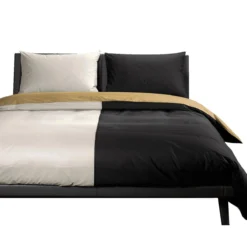 Completo Copripiumino Atlantic Di Caleffi Bicolore - Dimensioni Varie V588 -Articoli Per La Casa completo copripiumino atlantic caleffi dimensioni varie nero 2