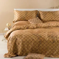 Completo Copripiumino Geo Morsetto Di Alviero Martini In Raso Matrimoniale K951