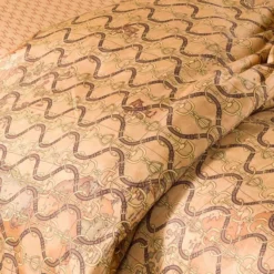 Completo Copripiumino Geo Morsetto Di Alviero Martini In Raso Matrimoniale K951 -Articoli Per La Casa completo copripiumino geo morsetto di alviero martini in raso matrimoniale 3