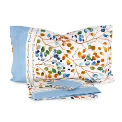 Completo Lenzuola Abigail Di Enrico Coveri - Dimensioni Varie K429 -Articoli Per La Casa completo lenzuola abigail di enrico coveri azzurro 2