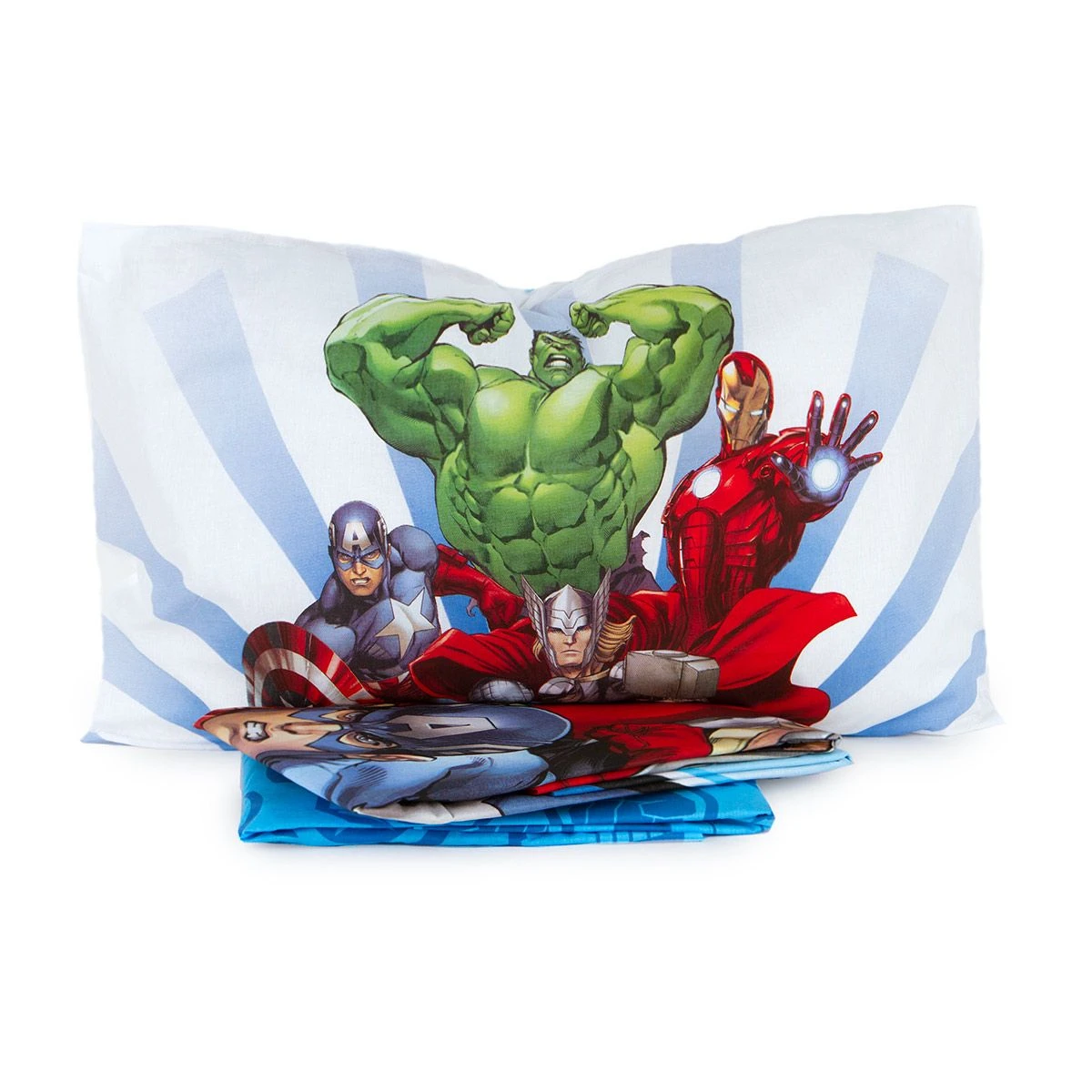 Completo Lenzuola Avengers Marvel Per Letto Singolo J292 2 Completo Lenzuola Avengers Marvel Per Letto Singolo J292 - immagine 2