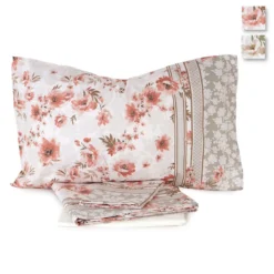 Completo Lenzuola Brigitte Di Laura Biagiotti In Percalle Matrimoniale Maxi J991