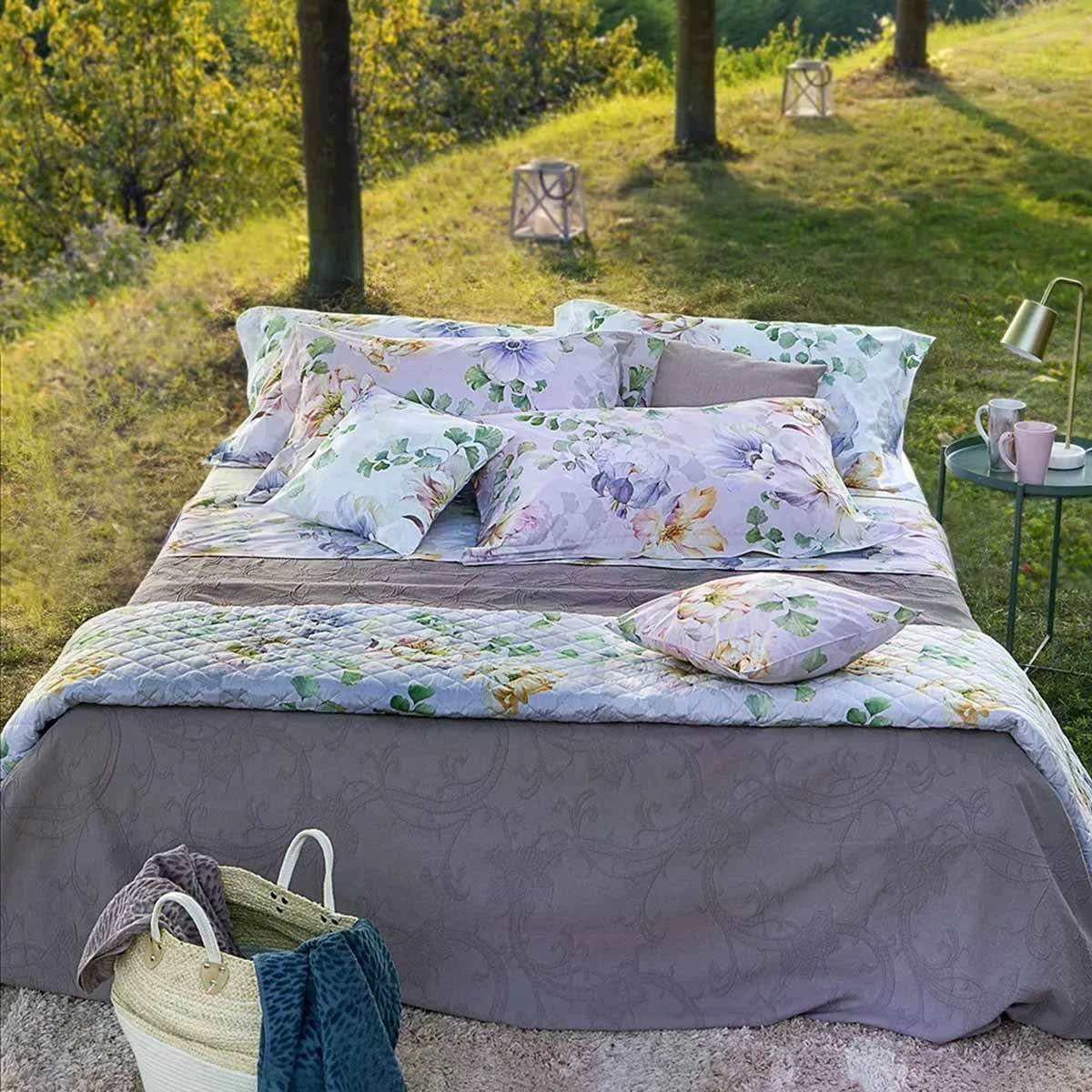 Completo Lenzuola Copriletto Amanda Di Randi In Percalle Matrimoniale J359 2 Completo Lenzuola Copriletto Amanda Di Randi In Percalle Matrimoniale J359 - immagine 2