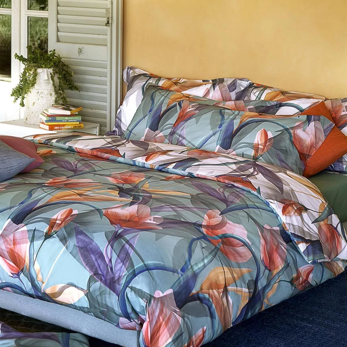 Completo Lenzuola Copriletto Talea Di Randi In Percalle Matrimoniale J620 4 Completo Lenzuola Copriletto Talea Di Randi In Percalle Matrimoniale J620 - immagine 4