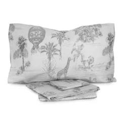 Completo Lenzuola Felci Di Laura Biagiotti In Percalle Matrimoniale Maxi J215 -Articoli Per La Casa completo lenzuola felci di laura biagiotti in percalle matrimoniale maxi tortora 1