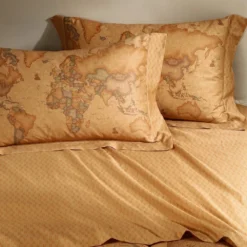 Completo Lenzuola Geo Classic Di Alviero Martini In Raso Matrimoniale K955