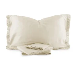 Completo Lenzuola C/rouches Ginevra Maestri Cotonieri In Raso Matrimoniale Y768 -Articoli Per La Casa completo lenzuola ginevra maestri cotonieri ivory 3