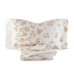 Completo Lenzuola Albarosa Di Caleffi In Flanella Matrimoniale W097 -Articoli Per La Casa completo lenzuola in flanella albarosa caleffi naturale 1