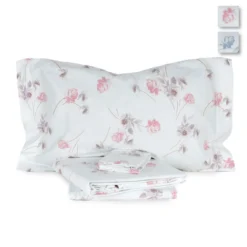 Completo Lenzuola In Flanella Flores Di Caleffi - Dimensioni Varie X177