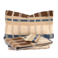 Completo Lenzuola In Flanella Gilda Di Pompea - Dimensioni Varie J211 -Articoli Per La Casa completo lenzuola in flanella gilda di pompea tortora 2