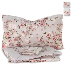 Completo Lenzuola In Flanella Miranda Di Novia Matrimoniale J244