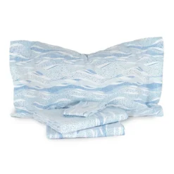 Completo Lenzuola In Flanella Sky Di Caleffi - Dimensioni Varie X178 -Articoli Per La Casa completo lenzuola in flanella sky di caleffi blu 3