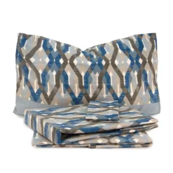 Completo Lenzuola In Flanella Thiago Di Pompea - Dimensioni Varie J208 -Articoli Per La Casa completo lenzuola in flanella thiago di pompea azzurro 2