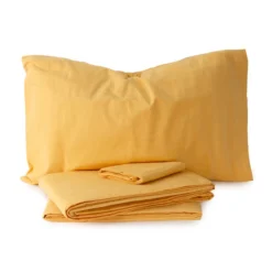 Completo Lenzuola In Flanella Tinta Unita Morbidissimi - Dimensioni Varie W635 -Articoli Per La Casa completo lenzuola in flanella tinta unita morbidissimi oro 3