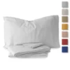 Completo Lenzuola In Flanella Tinta Unita Morbidissimi - Dimensioni Varie W635