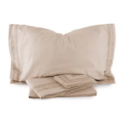 Completo Lenzuola Valencia Di Laura Biagiotti In Flanella Matrimoniale Maxi W107 -Articoli Per La Casa completo lenzuola in flanella valencia laura biagiotti beige 1