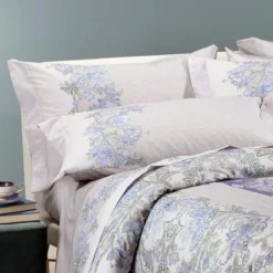 Completo Lenzuola Jakarta Di Caleffi C/stampa Digitale Matrimoniale Y003 -Articoli Per La Casa completo lenzuola jakarta di caleffi con stampa digitale matrimoniale blu 1