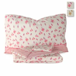 Completo Lenzuola In Flanella Little Roses Matrimoniale W391