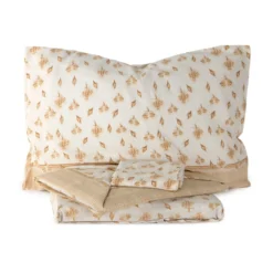 Completo Lenzuola In Flanella Little Roses Matrimoniale W391 -Articoli Per La Casa completo lenzuola little roses in flanella beige 1