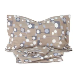 Completo Lenzuola In Flanella Milo Di Enrico Coveri Matrimoniale Maxi J238 -Articoli Per La Casa completo lenzuola milo di enrico coveri in flanella matrimoniale maxi tortora 1