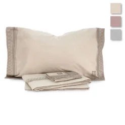 Completo Lenzuola Pachira Di Laura Biagiotti In Flanella Matrimoniale Maxi J199