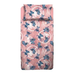 Completo Lenzuola Stitch - Dimensioni Varie J876 -Articoli Per La Casa completo lenzuola stitch rosa 1 2
