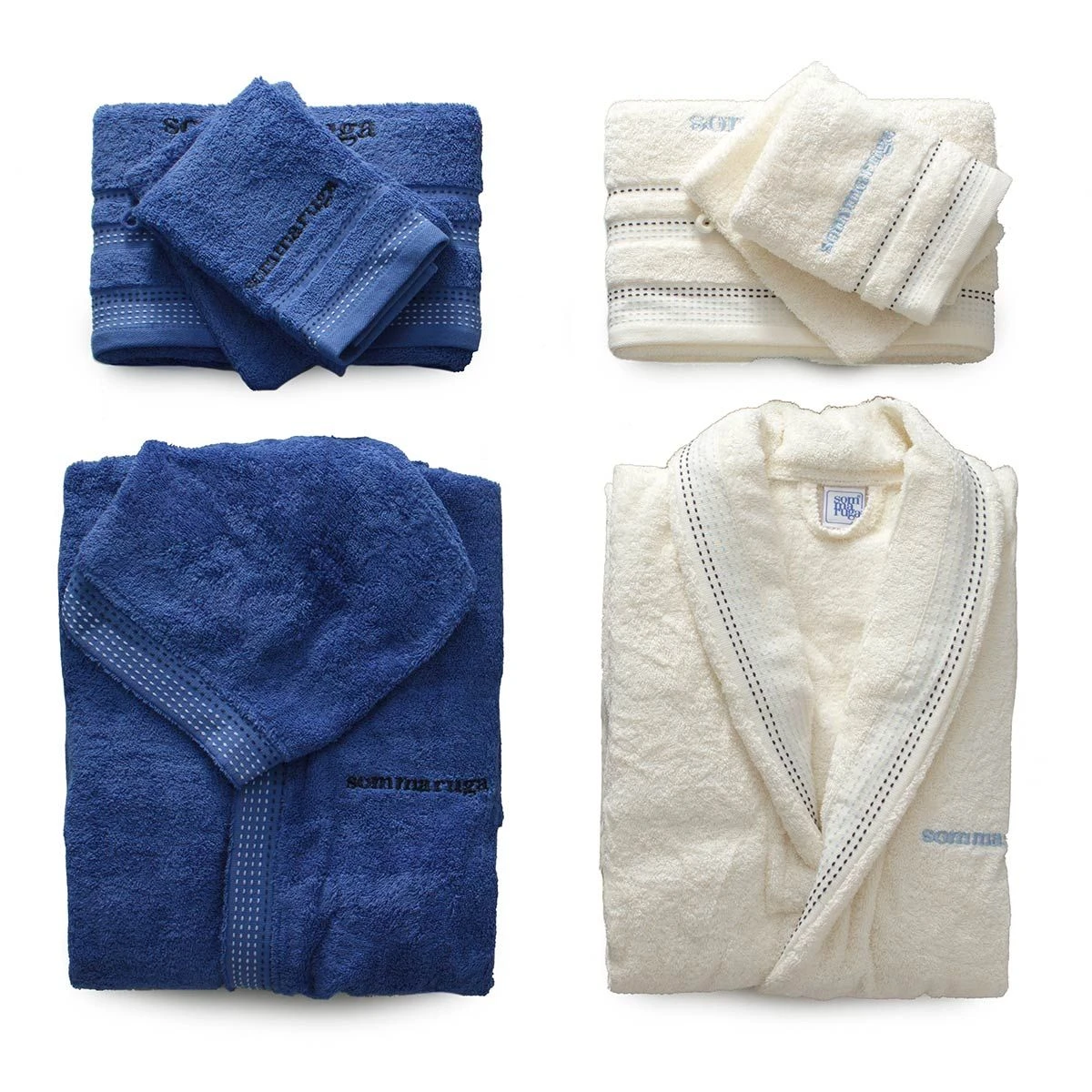 Completo Bagno Sommaruga 8 Pz Penelope Uomo&Donna Spugna Di Cotone Q369 2 Completo Bagno Sommaruga 8 Pz Penelope Uomo&Donna Spugna Di Cotone Q369 - immagine 2