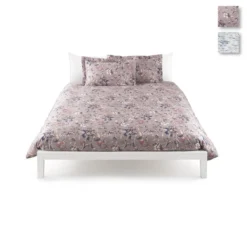 Completo Copripiumino Leela Di Zucchi In Satin Matrimoniale Due Piazze R771