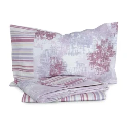 Completo Lenzuola Flanella Mod. Abstract Made In Italy - Dimensioni Varie Q219 7 Completo Lenzuola Flanella Mod. Abstract Made In Italy - Dimensioni Varie Q219 -Articoli Per La Casa completo lenzuola in flanella marmolada abstract matrimoniale singolo e una piazza e mezza letto francese astratto rosa