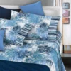 Completo Lenzuola Flanella Mod. Abstract Made In Italy - Dimensioni Varie Q219
