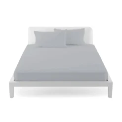 Completo Lenzuola Morbidissimi Per Letto Singolo Una Piazza Puro Cotone Q430 -Articoli Per La Casa completo lenzuola morbidissimi singolo grigio perla