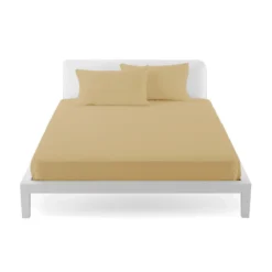 Completo Lenzuola Morbidissimi Per Letto Singolo Una Piazza Puro Cotone Q430 -Articoli Per La Casa completo lenzuola morbidissimi singolo paglino